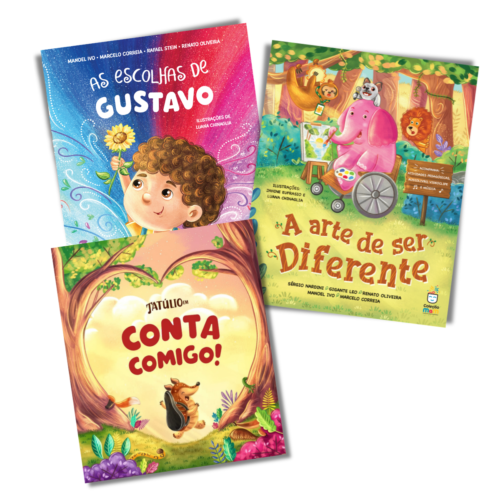 Combo: As escolhas de Gustavo + A arte de ser diferente + Tatúlio em Conta Comigo